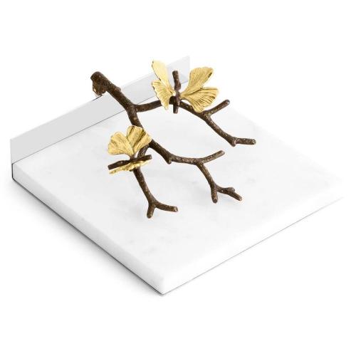 Салфетница 18х16,5 см Michael Aram Butterfly Ginkgo стальная