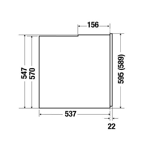 Электрический духовой шкаф Stainless Steel 55,8х59 см 70 л Kuppersbusch K.8 B 6850.0 S1 черный