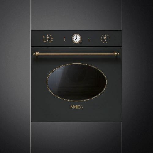 Многофункциональный духовой шкаф 60 см Smeg Coloniale SFP805AO антрацит