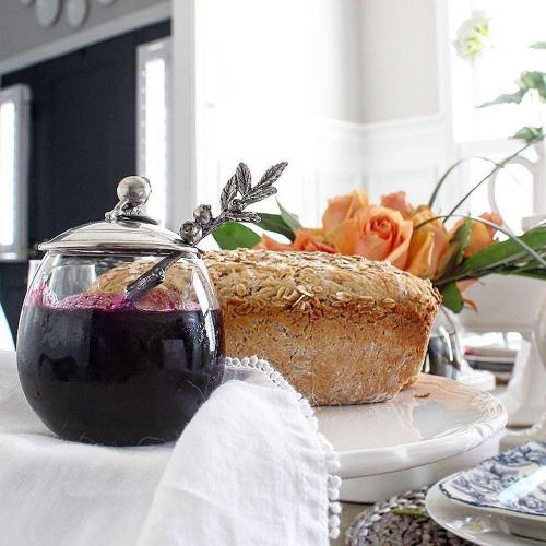 Банка для мёда с ложкой Blueberry 360 мл Vagabond House Farmer's Market