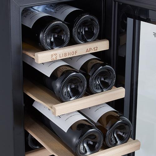Винный шкаф на 12 бутылок Libhof Amateur AP-12 черный - 12 фото