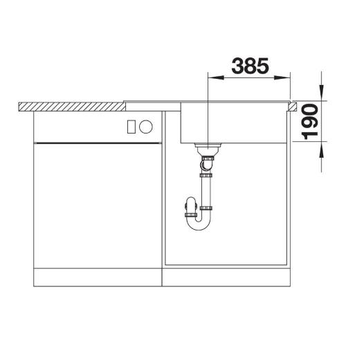 Кухонная мойка 78 см Blanco Zia XL 6 S Compact черная - 2 фото