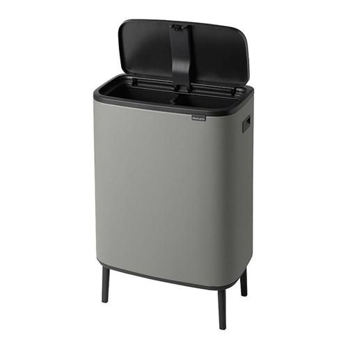 Мусорный бак 2x30 л Brabantia Bo Touch Bin Hi серый