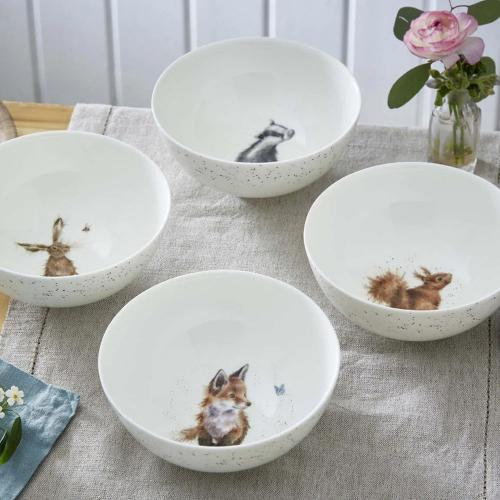 Набор салатников Royal Worcester Забавная фауна белый 4 пр