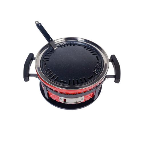 Угольный гриль 35х18 см Diamond Egg Tabletop Grill красный