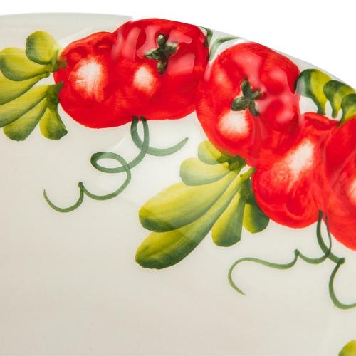 Салатник 20 см Edelweiss Томаты белый