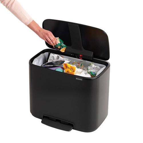 Мусорный бак 36 л Brabantia Bo Pedal Bin черный