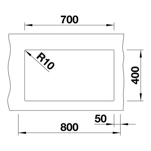 Кухонная мойка 73 см Blanco Subline 700-U черная