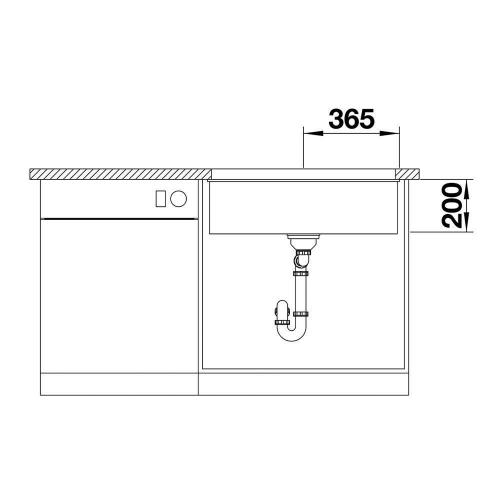 Кухонная мойка 73 см Blanco Etagon 700-U белая