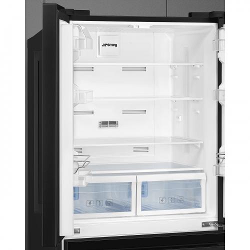 Холодильник French door 182,5х84 см SMEG Universal FQ55FNDE черный - 10 фото