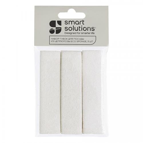 Набор губок Smart Solutions Eco Sponge белый 3 пр