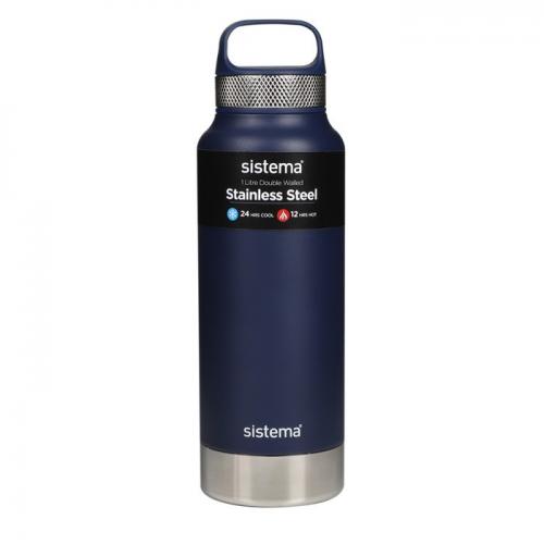 Термос 1 л Sistema Hydrate синий