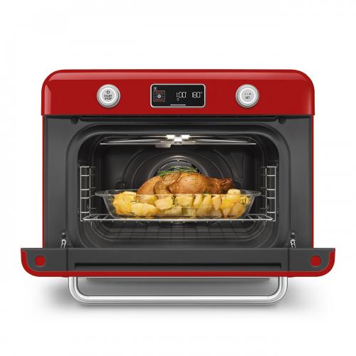 Мини-печь 50х50 см SMEG 50’s Style COF01RDEU красная