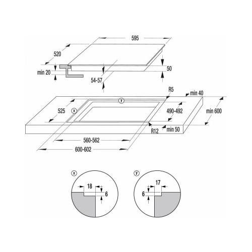 Электрическая варочная панель 59,5 см Gorenje Essential CT41SC черная