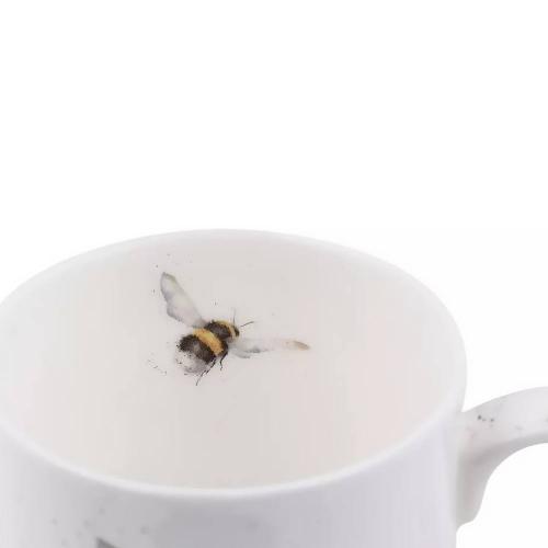 Кружка с подставкой 8,5х8 см 310 мл Royal Worcester Забавная фауна белая