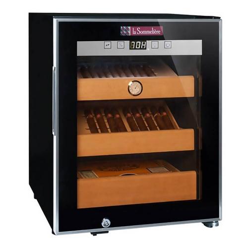 Шкаф для сигар 39,5х50 см La Sommeliere Indulgence cellar CIG251 черный