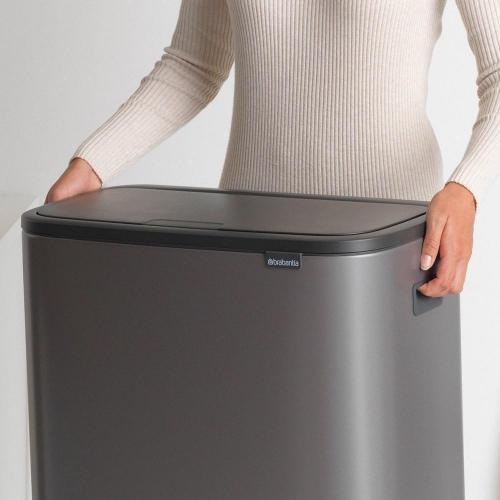 Мусорный бак 2x30 л Brabantia Bo Touch Bin серый