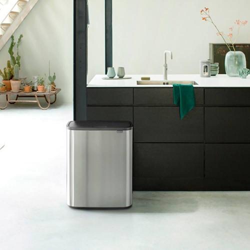 Мусорный бак 2x30 л Brabantia Bo Touch Bin стальной