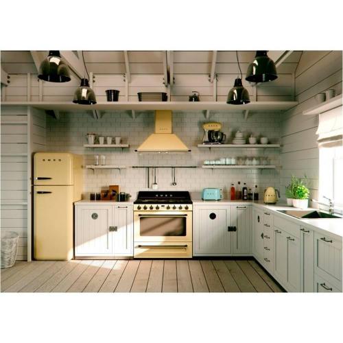 Холодильник двухкамерный 188х80 см Smeg 50's Style FAB50RCRB5 кремовый