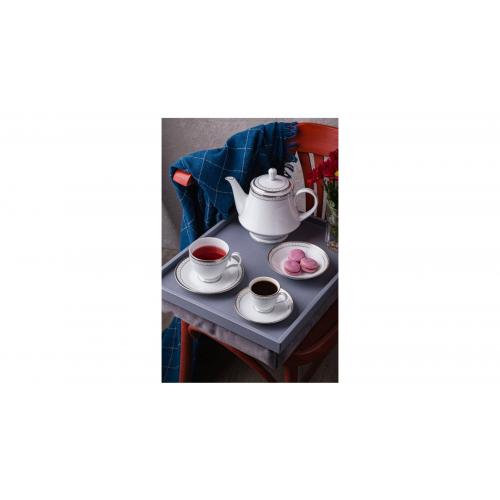 Чайник заварочный 1,1 л Noritake Rochester Platinum белый