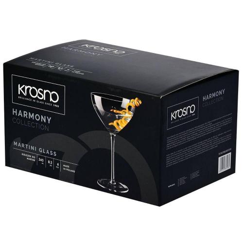 Набор бокалов для мартини 245 мл Krosno Harmony 6 пр