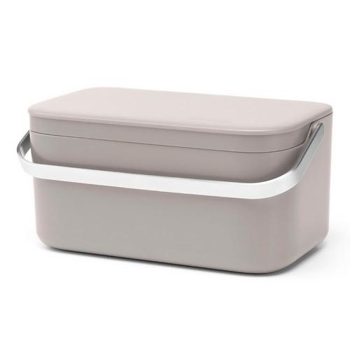 Контейнер для пищевых отходов 22х12,7 см Brabantia Sink Side серый