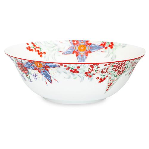 Салатник 24 см Mix&Match Home Happy Star белый
