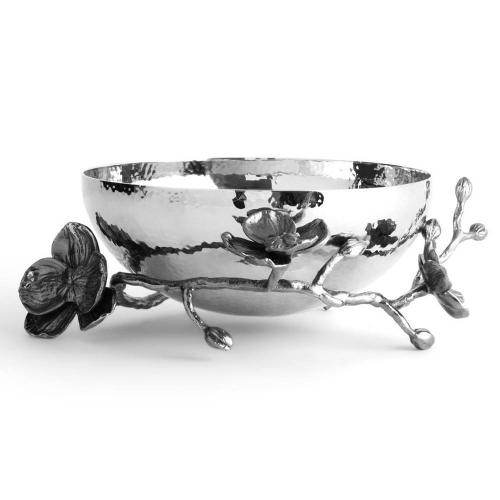 Икорница с ложкой 20,5х19,5 см Michael Aram Black Orchid стальная