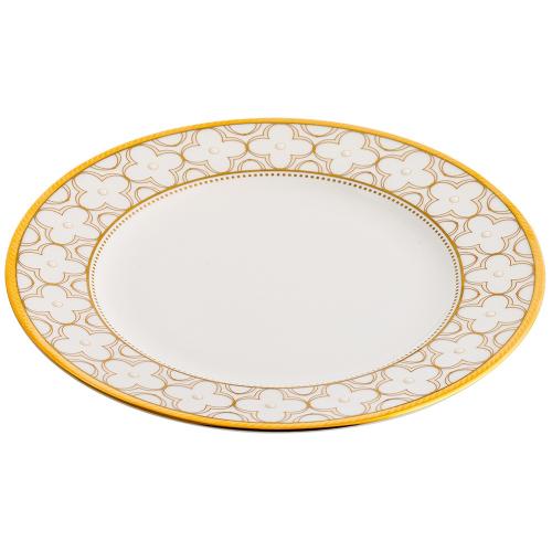 Тарелка хлебная 16,5 см Noritake Trefolio Gold белая