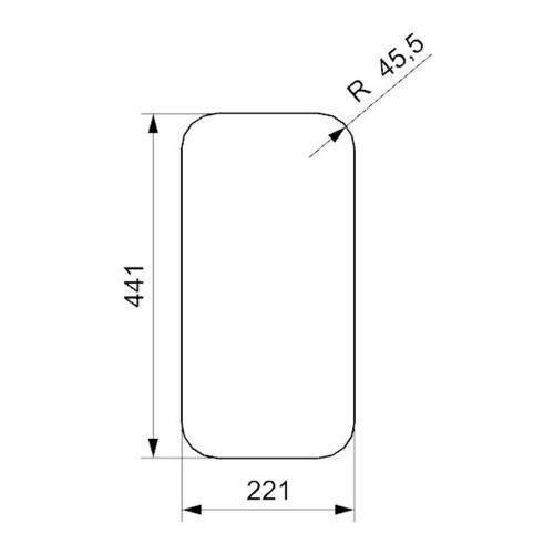 Кухонная мойка 22 см Reginox Elite Kansas L 18x40 Matt OKG матовая нержавеющая сталь