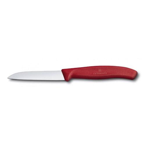 Кухонный нож овощной 8 см Victorinox Swiss Classic красный