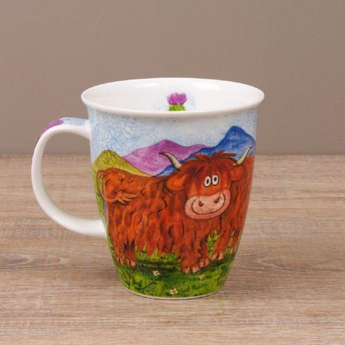 Кружка Высокогорные коровы 480 мл Dunoon Nevis Highland Animals