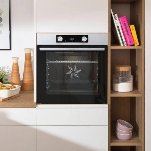 Электрический духовой шкаф 59,5 см Gorenje Essential BO6735E02XK стальной