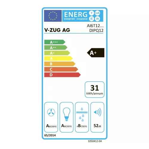 Настенная вытяжка 120 см V-ZUG AiroClearIsland V6000 черная