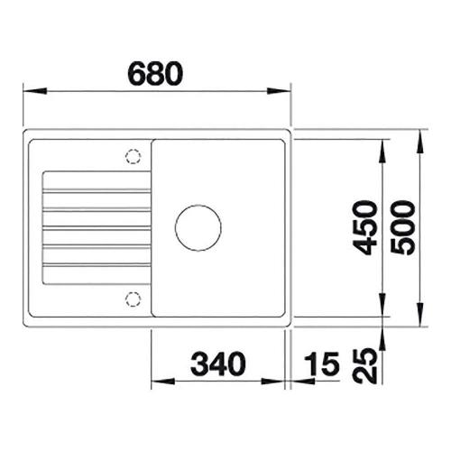 Кухонная мойка 68 см Blanco Zia 45 S Compact черная - 3 фото