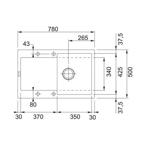 Кухонная мойка 78 см Franke Maris MRG 611-78 белый - 2 фото