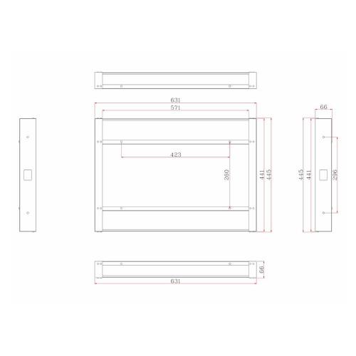 Встраиваемый телевизор 23,8" Avel AVS245SM Black черный