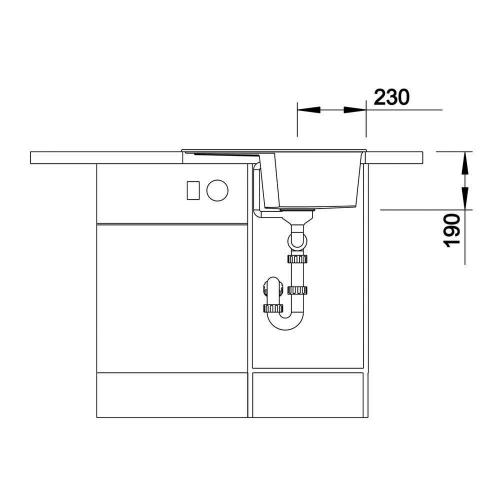 Кухонная мойка 61,5 см Blanco Zia 40 S антрацит - 2 фото