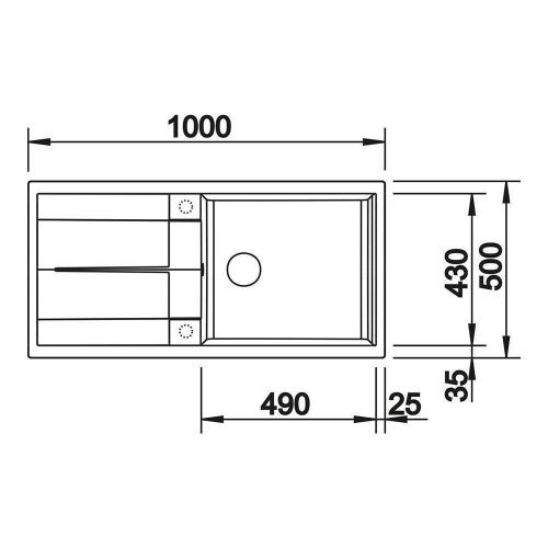 Кухонная мойка 100 см Blanco Metra XL 6 S черная - 3 фото