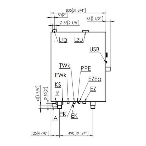 Духовой шкаф-пароварка 112 см Eloma Multimax 10-11 AC стальной