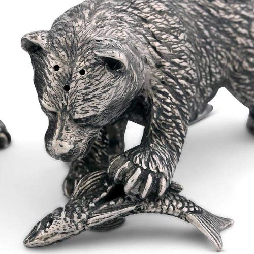 Солонка и перечница Fishing Bear 10,2х6,4 см Vagabond House Woodland Creatures