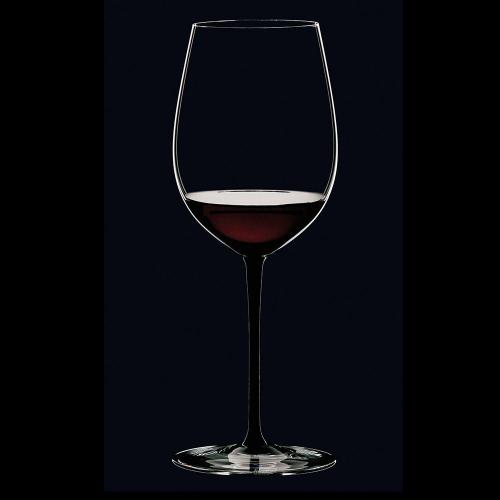 Бокал для красного вина Бордо Гран Крю 860 мл Riedel Sommeliers Black с красной ножкой