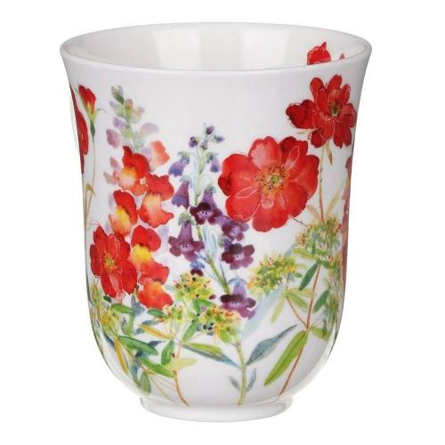 Кружка 330 мл Dunoon Braemar Cottage Flowers красная