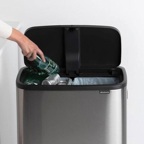 Мусорный бак 2x30 л Brabantia Bo Touch Bin Hi стальной