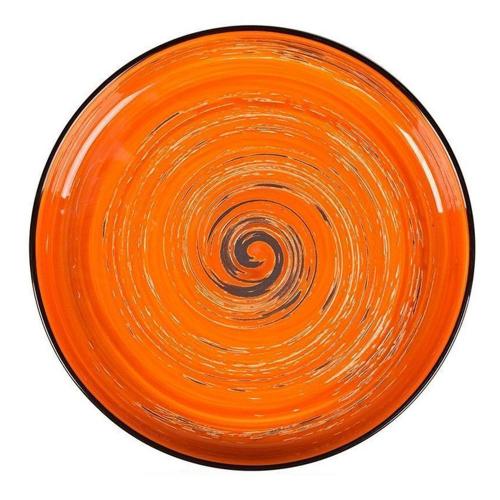 Тарелка с бортом Texture Orange Circular 23 см, h 3 см, P.L. Proff Cuisine (мин 6 шт)