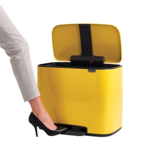 Мусорный бак 36 л Brabantia Bo Pedal Bin желтый