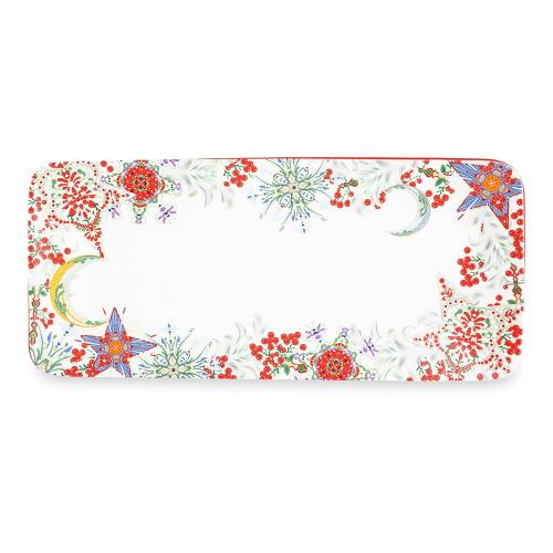 Сервировочное блюдо 38х17 см Mix&Match Home Happy Star белое