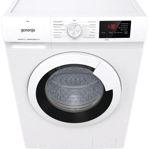 Стиральная машина 59,5 см на 6 кг Gorenje Primary WHE60SFS белая