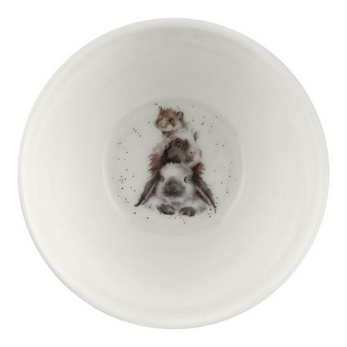 Набор салатников с подносом Royal Worcester Забавная фауна 4 пр белый