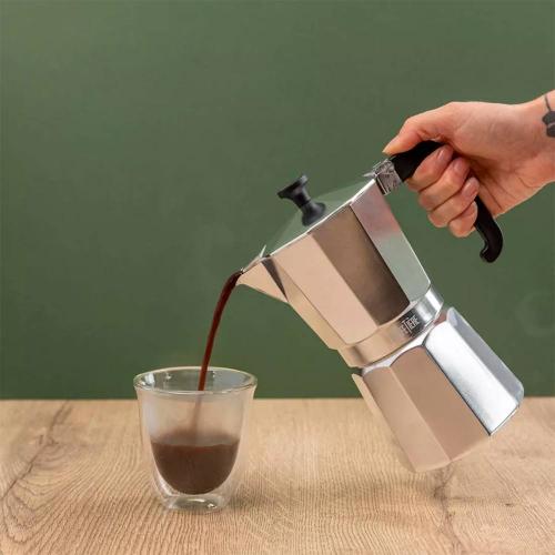 Кофеварка гейзерная на 9 чашек Kitchen Craft La Cafetiere стальная